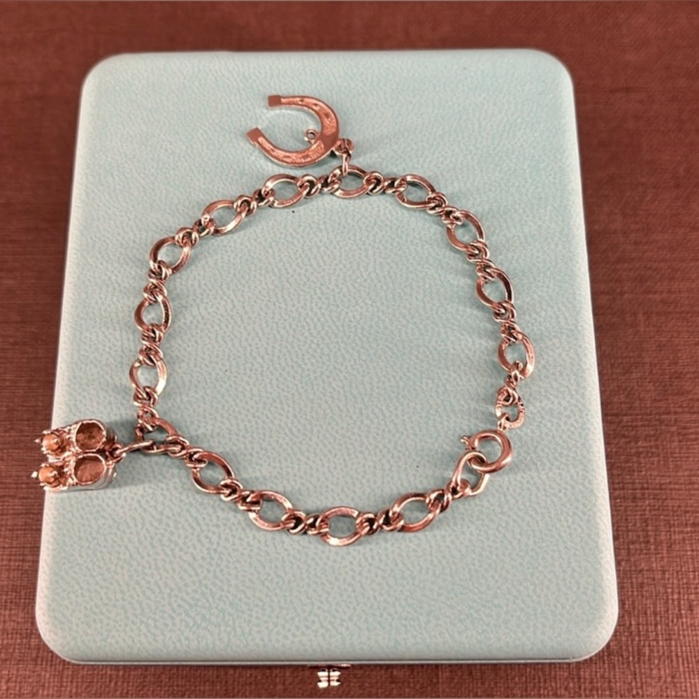 Classic Vintage Sterling Charm Bracelet